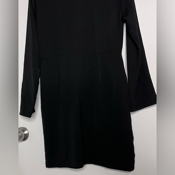 Topshop black horn ring mini long sleeve dress - Picture 14 of 14